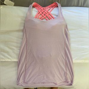 Lululemon tank top with built in sports bra size 4